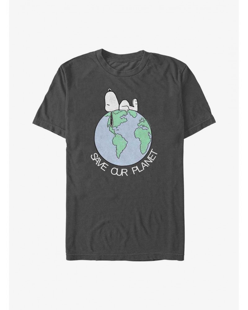 Peanuts Snoopy Save Our Planet T-Shirt $5.52 T-Shirts