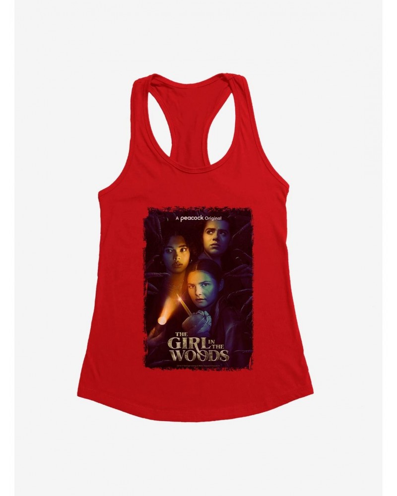 Peacock TV Girl In The Woods Series Poster Girls Tank $6.57 Tanks