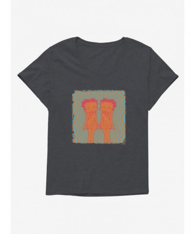 Betty Boop Groovy Kaleidoscope Girls T-Shirt Plus Size $8.09 T-Shirts