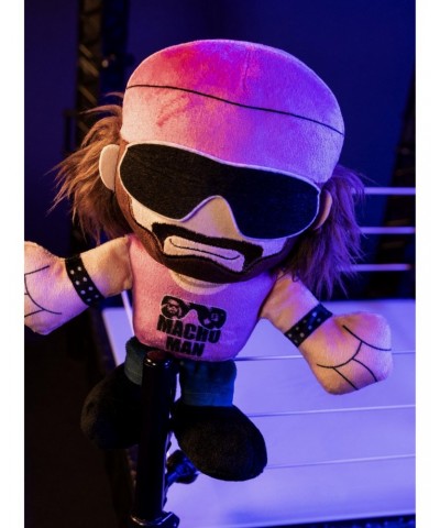 WWE Macho Man Randy Savage 8" Bleacher Creatures Kuricha Sitting Plush $8.78 Plush