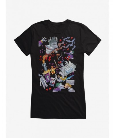 DC Comics Batman Harley Quinn The Joker Love Girls T-Shirt $8.17 T-Shirts