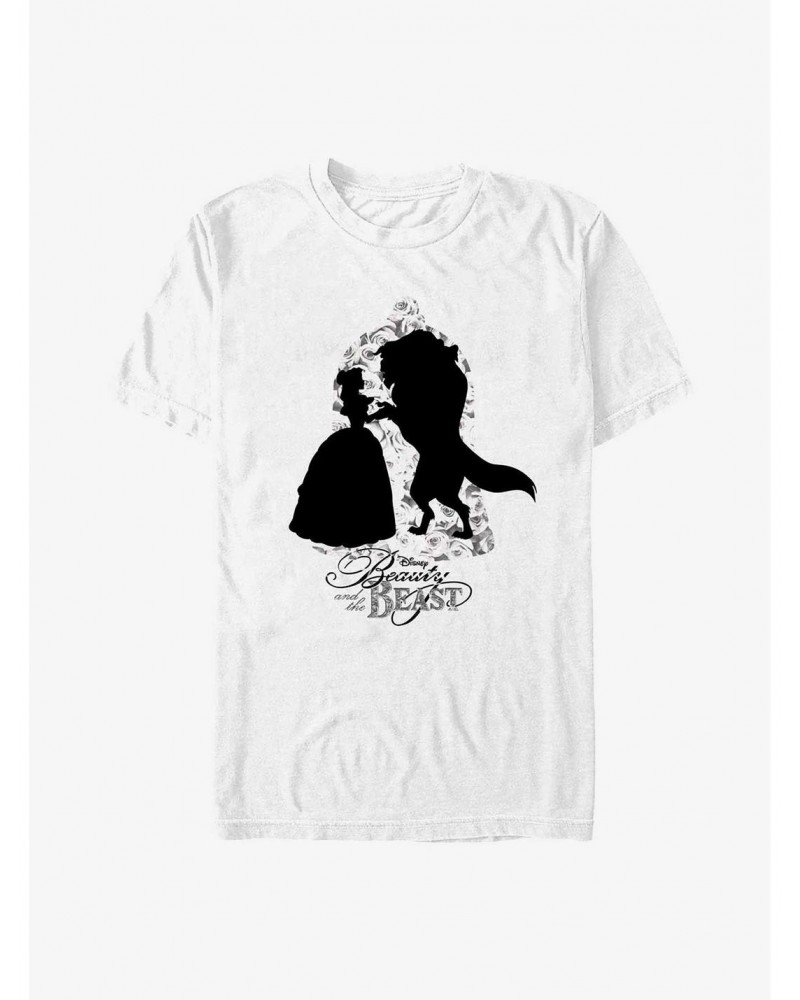 Disney Beauty And The Beast Rose Sillhouette T-Shirt $8.60 T-Shirts