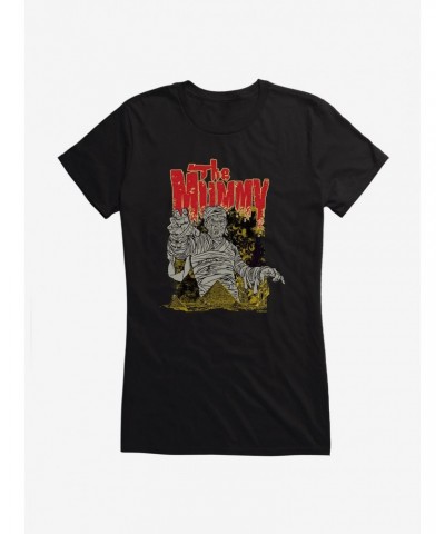 Universal Monsters The Mummy Pyramids Girls T-Shirt $8.57 T-Shirts
