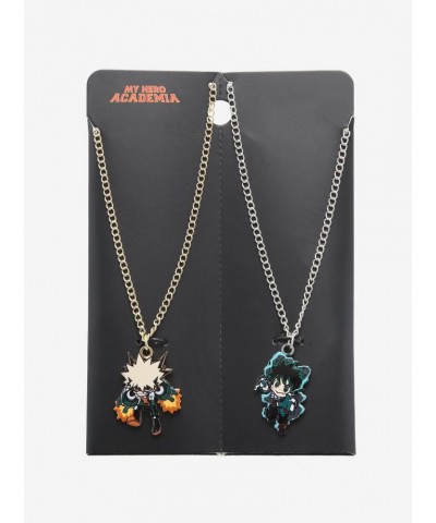 My Hero Academia Chibi Deku & Bakugo Best Friend Necklace Set $4.64 Necklace Set