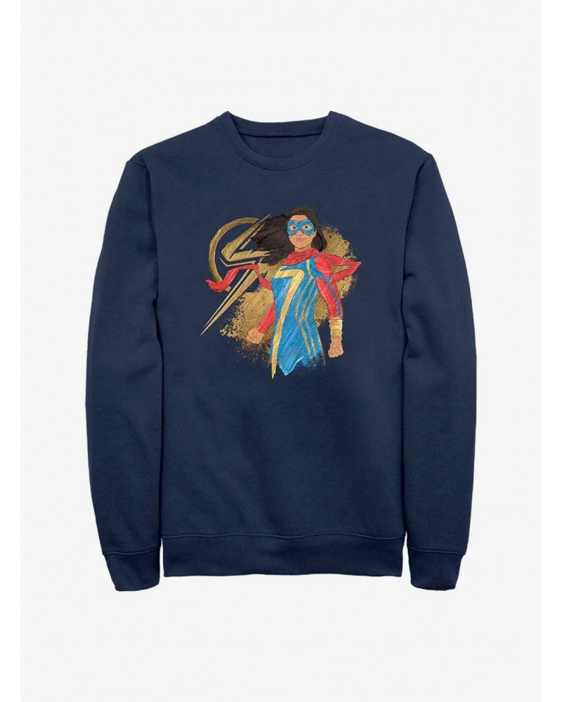 Marvel Ms. Marvel Portrait Sweatshirt $13.58 Sweatshirts