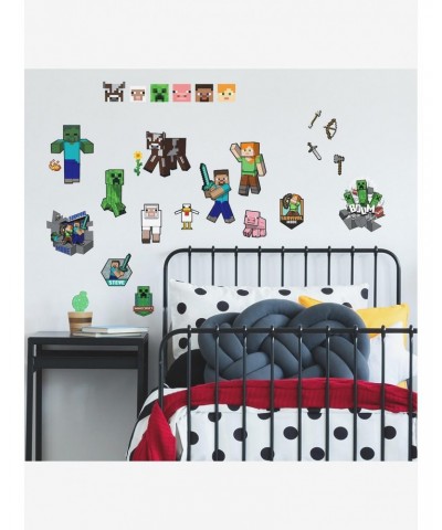 Minecraft Characters Peel & Stick Wall Decals $7.75 Decals