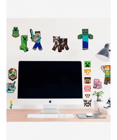 Minecraft Characters Peel & Stick Wall Decals $7.75 Decals