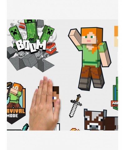 Minecraft Characters Peel & Stick Wall Decals $7.75 Decals