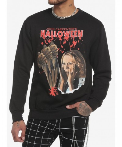 Halloween Laurie Strode Screaming Crewneck Sweatshirt $7.66 Sweatshirts