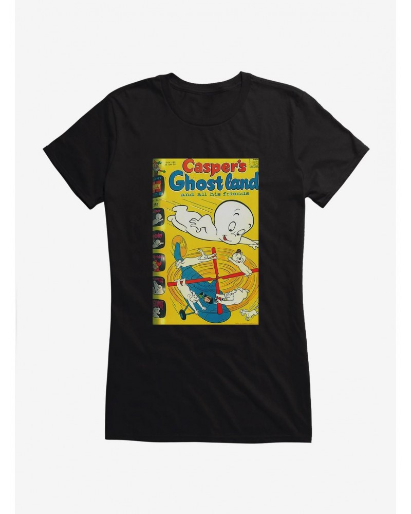 Casper The Friendly Ghost Helicopter Girls T-Shirt $9.71 T-Shirts