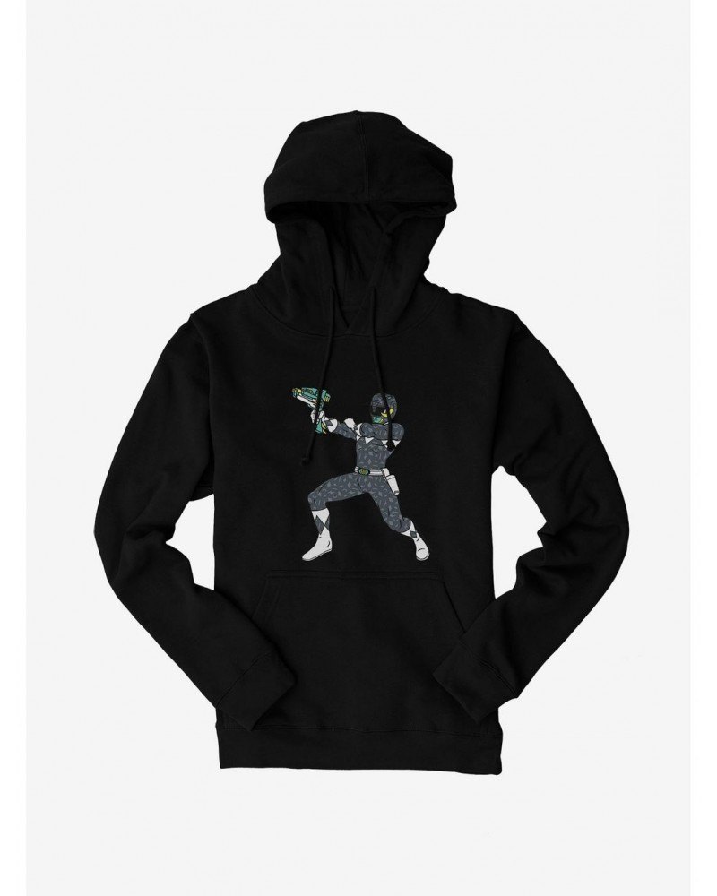 Mighty Morphin Power Rangers Black Ranger Ready Aim Hoodie $16.52 Hoodies