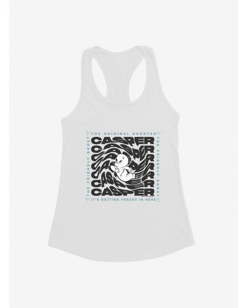 Casper The Friendly Ghost Virtual Raver Freaky Here Girls Tank $8.72 Tanks