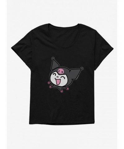 Kuromi All Smiles Girls T-Shirt Plus Size $10.17 T-Shirts