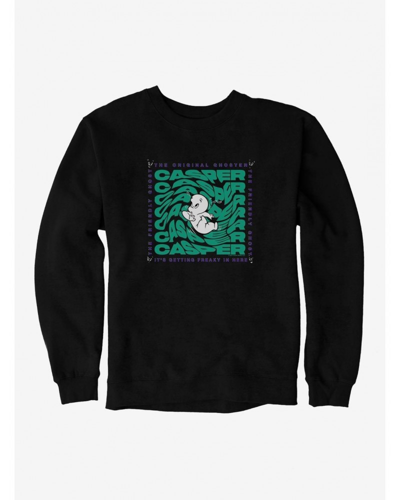 Casper The Friendly Ghost Virtual Raver Freaky Here Sweatshirt $15.87 Sweatshirts