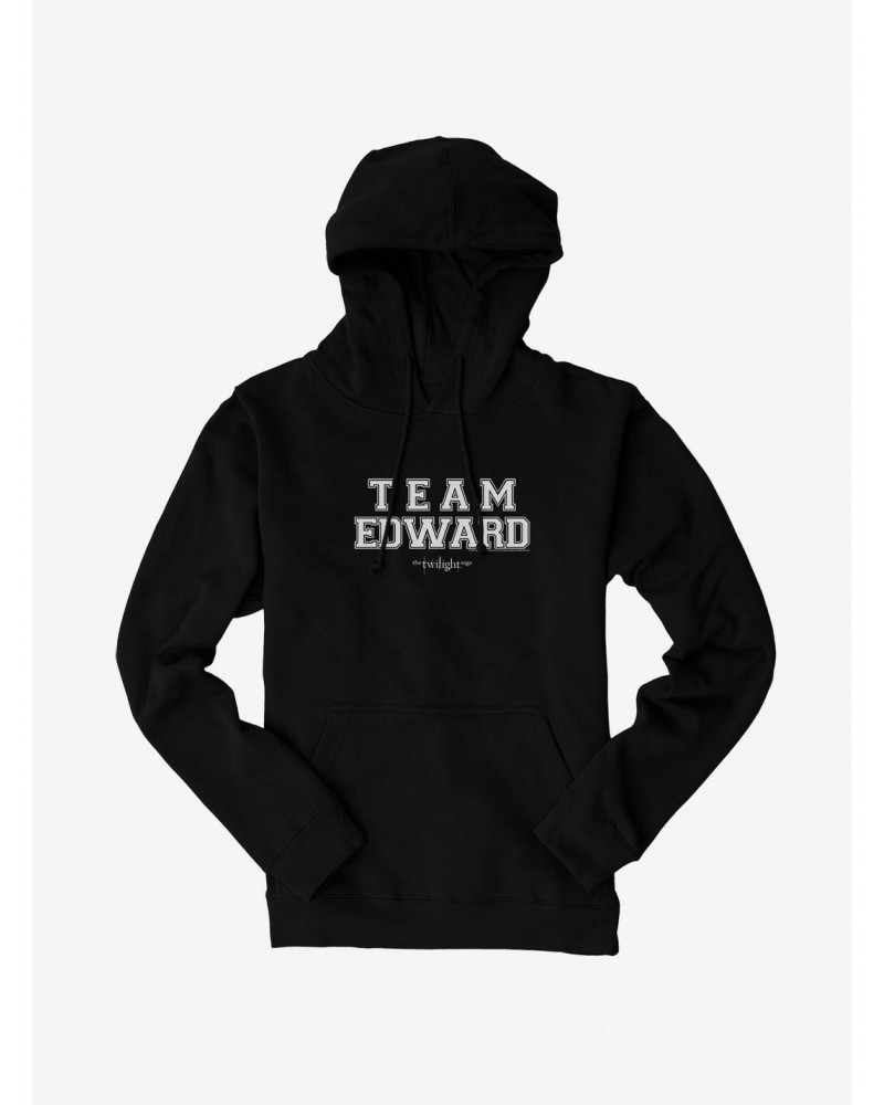 Twilight Team Edward Collegiate Font Hoodie $17.24 Hoodies