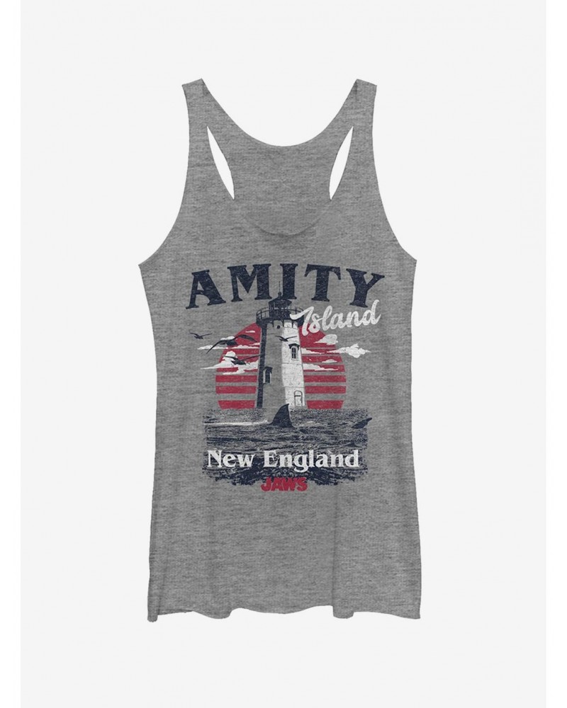 Amity Island Tourist Lighthouse Girls Tank $8.08 Tanks