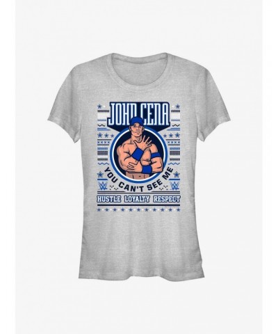 WWE John Cena Ugly Christmas Girls T-Shirt $5.98 T-Shirts
