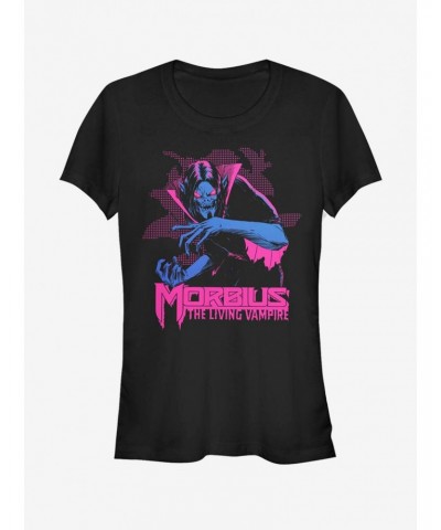 Marvel Morbius Neon Morbius Girls T-Shirt $6.18 T-Shirts