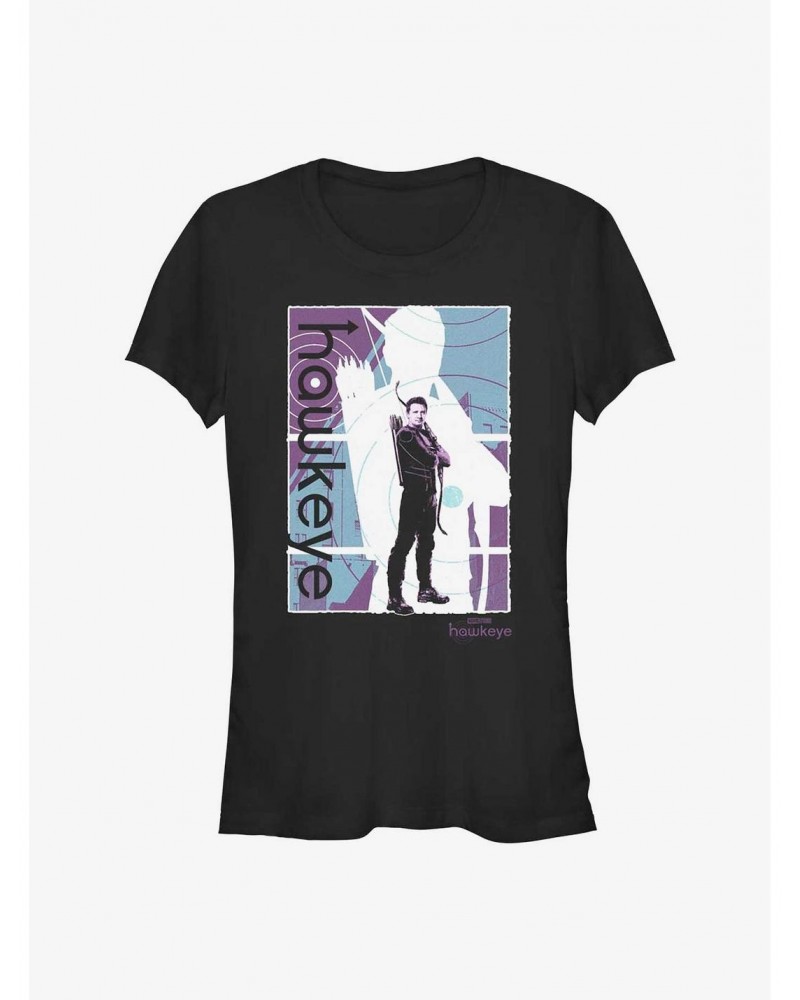 Marvel Hawkeye Pop Poster Girls T-Shirt $9.76 T-Shirts