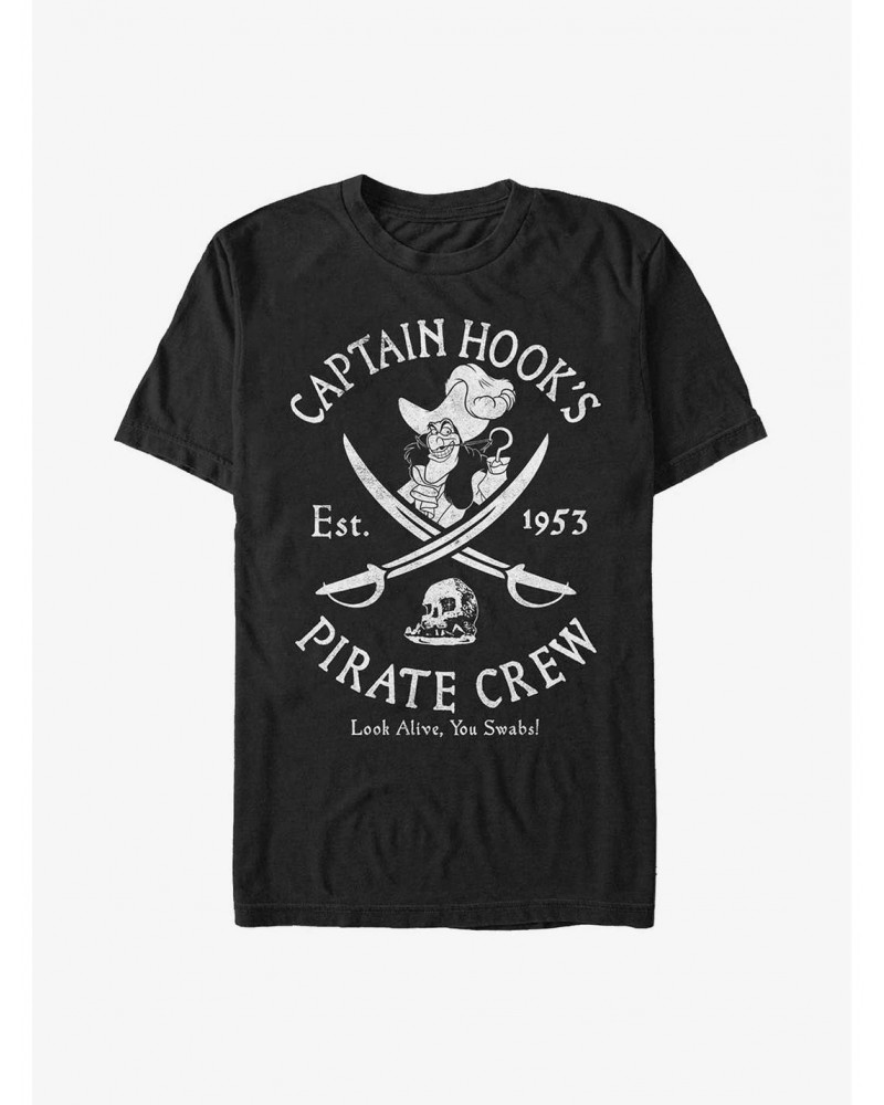 Disney Tinker Bell Captain Hook's Salty Crew Extra Soft T-Shirt $6.41 T-Shirts