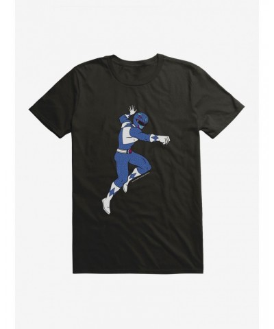 Mighty Morphin Power Rangers Blue Ranger Attack T-Shirt $6.12 T-Shirts