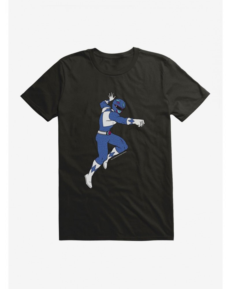 Mighty Morphin Power Rangers Blue Ranger Attack T-Shirt $6.12 T-Shirts