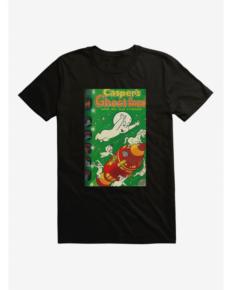 Casper The Friendly Ghost Ghostland And Friends Rocket T-Shirt $10.76 T-Shirts