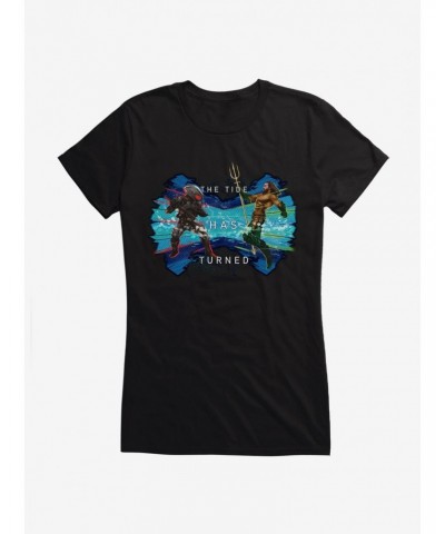 DC Comics Aquaman Tide Has Turned Girls T-Shirt $6.37 T-Shirts