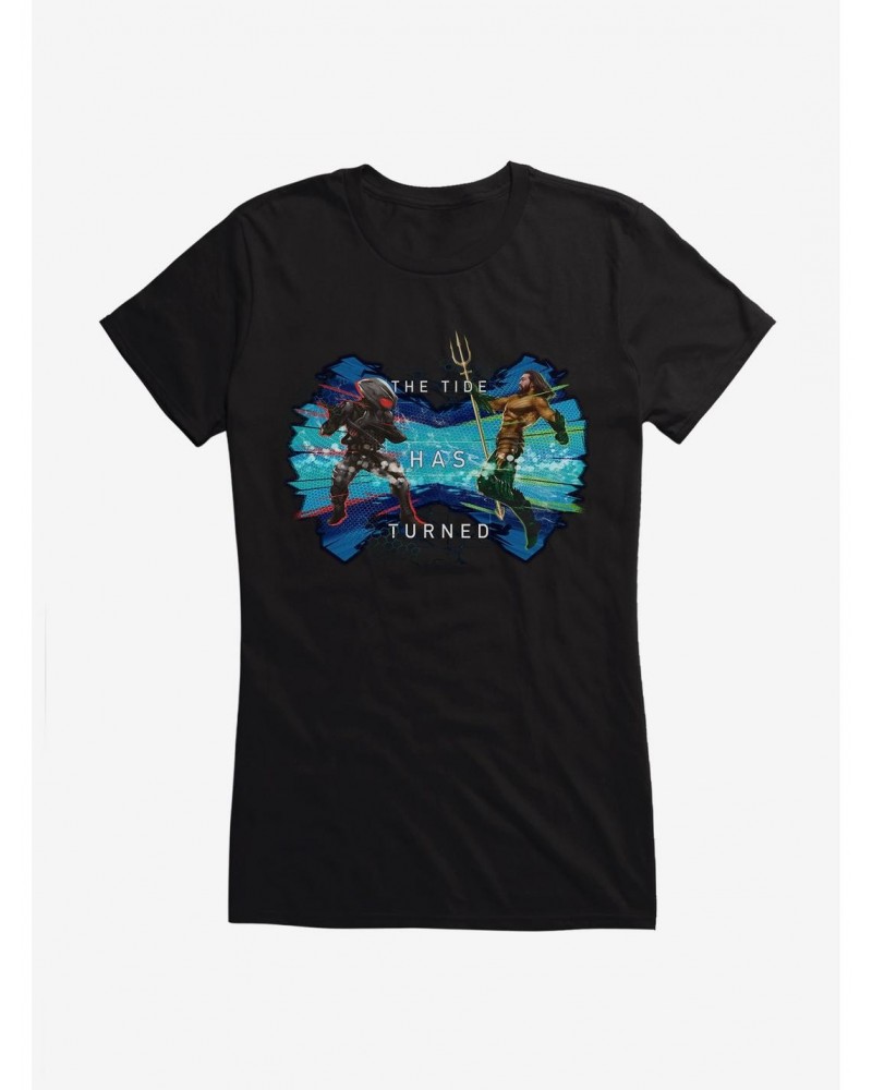 DC Comics Aquaman Tide Has Turned Girls T-Shirt $6.37 T-Shirts