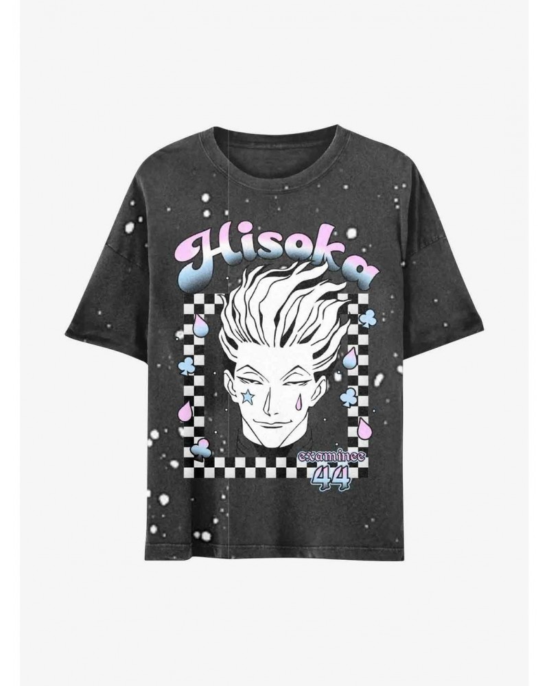 Hunter X Hunter Hisoka Acid Wash Boyfriend Fit Girls T-Shirt $10.11 T-Shirts