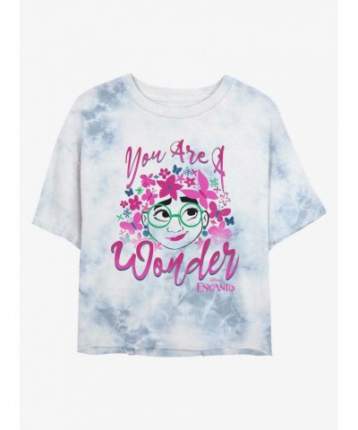 Disney Encanto Mirabel You Are A Wonder Tie-Dye Girls Crop T-Shirt $13.29 T-Shirts