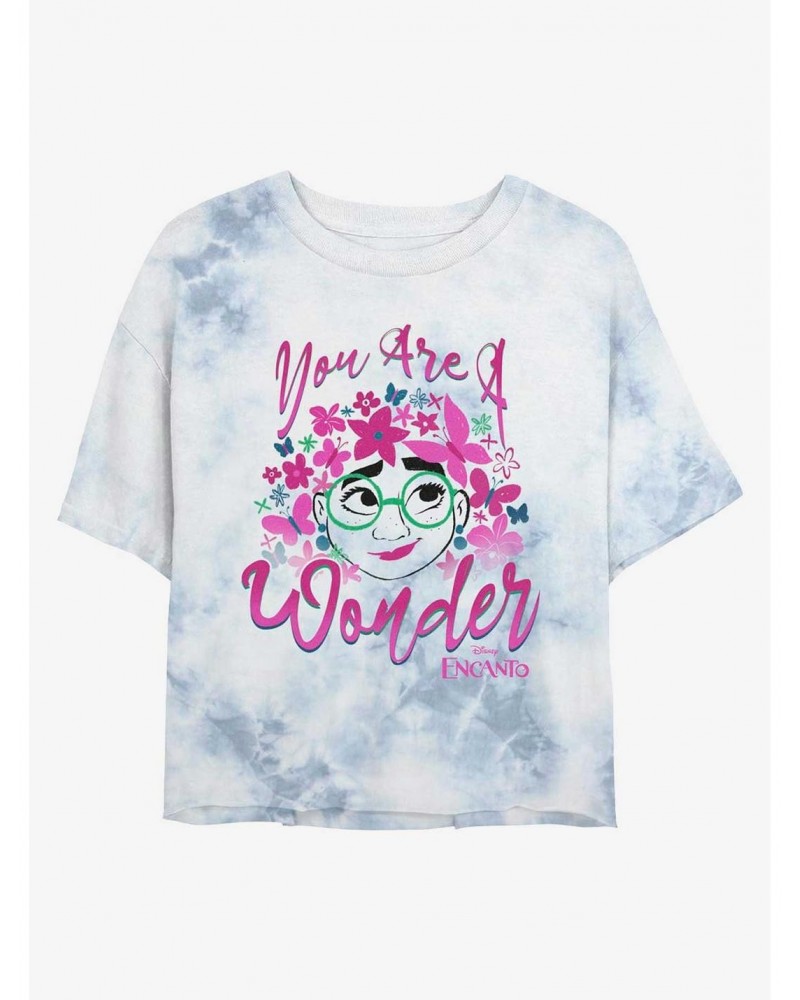 Disney Encanto Mirabel You Are A Wonder Tie-Dye Girls Crop T-Shirt $13.29 T-Shirts