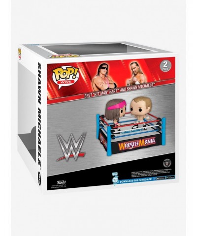 Funko WrestleMania Pop! WWE Bret Hit Man Hart And Shawn Michaels Vinyl Figure Set $10.20 Figure Set