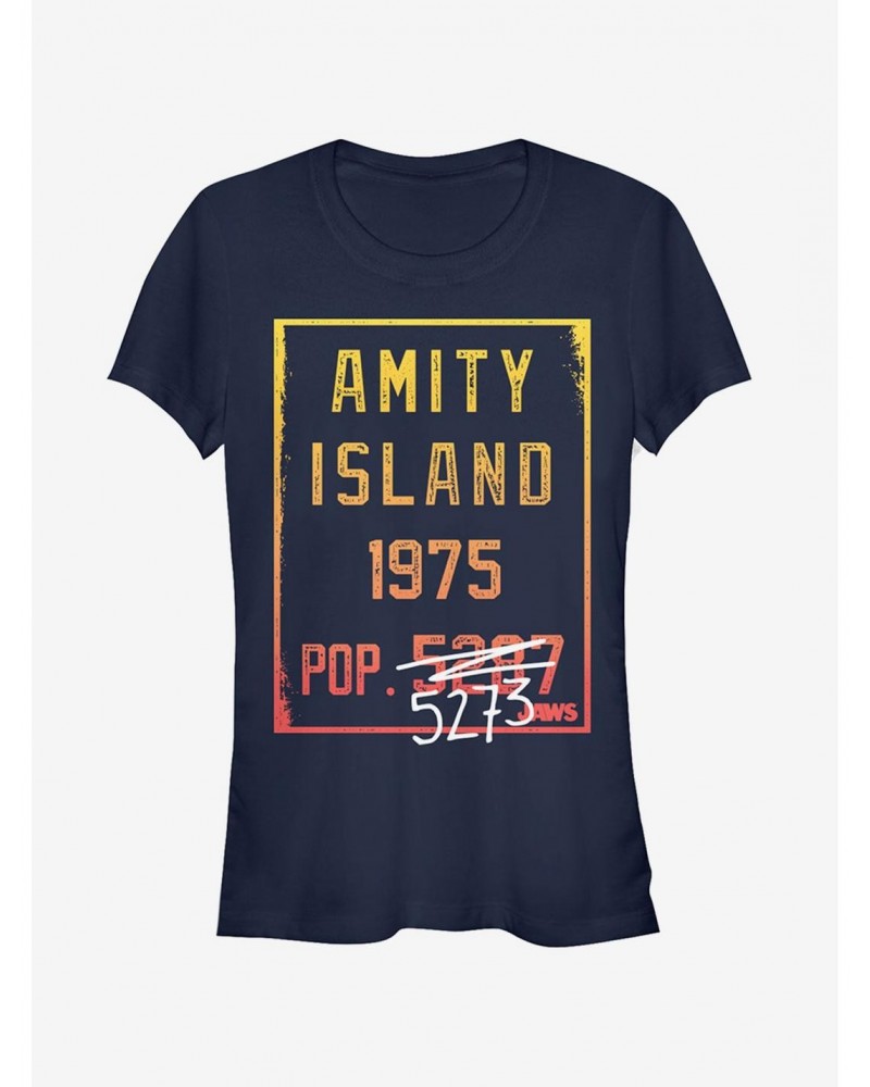 Amity Island Population Girls T-Shirt $5.98 T-Shirts