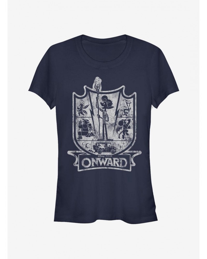 Disney Pixar Onward Onward Crest Girls T-Shirt $6.97 T-Shirts