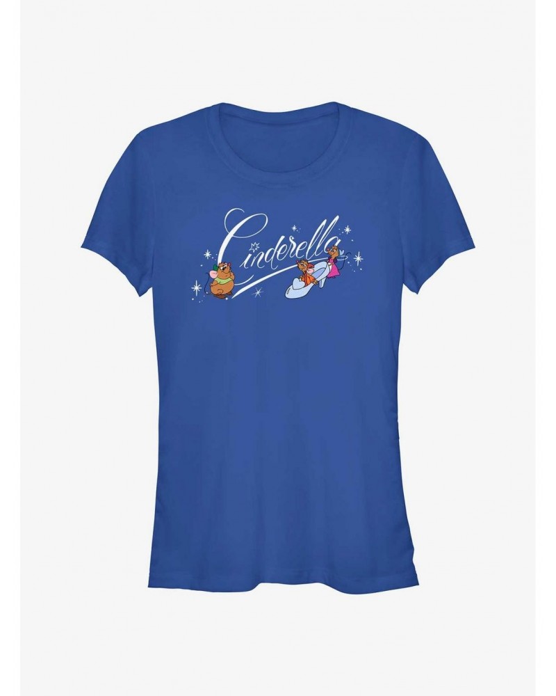 Disney Cinderella Mice Logo Girls T-Shirt $9.71 T-Shirts