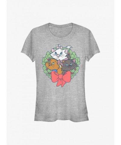 Disney The Aristocats Kitten Wreath Girls T-Shirt $8.96 T-Shirts