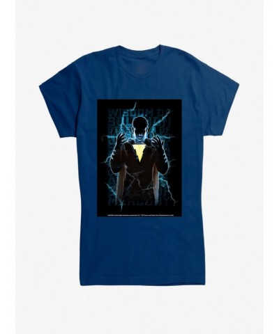 DC Comics Shazam! Billy Lightning Girls Charcoal T-Shirt $6.18 T-Shirts