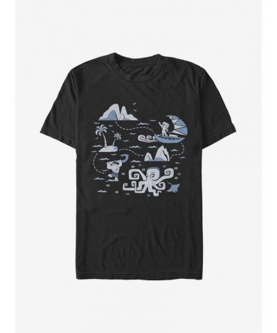 Disney Moana Voyage Collage T-Shirt $6.31 T-Shirts