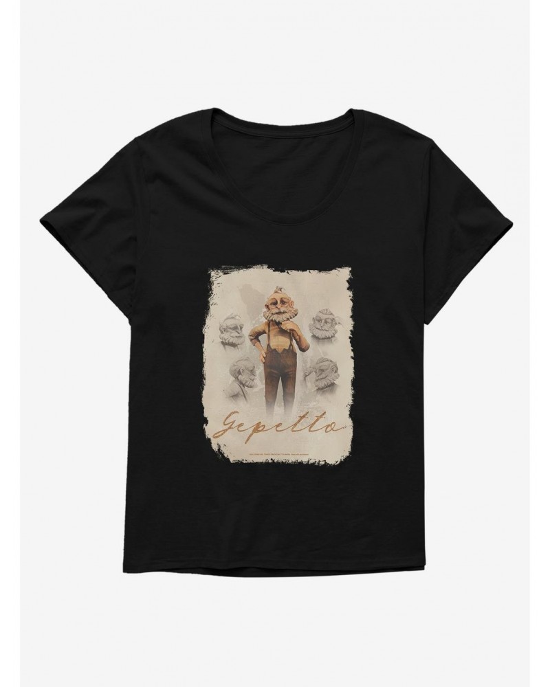Netflix Pinocchio Gepetto Poster Girls T-Shirt Plus Size $8.79 T-Shirts
