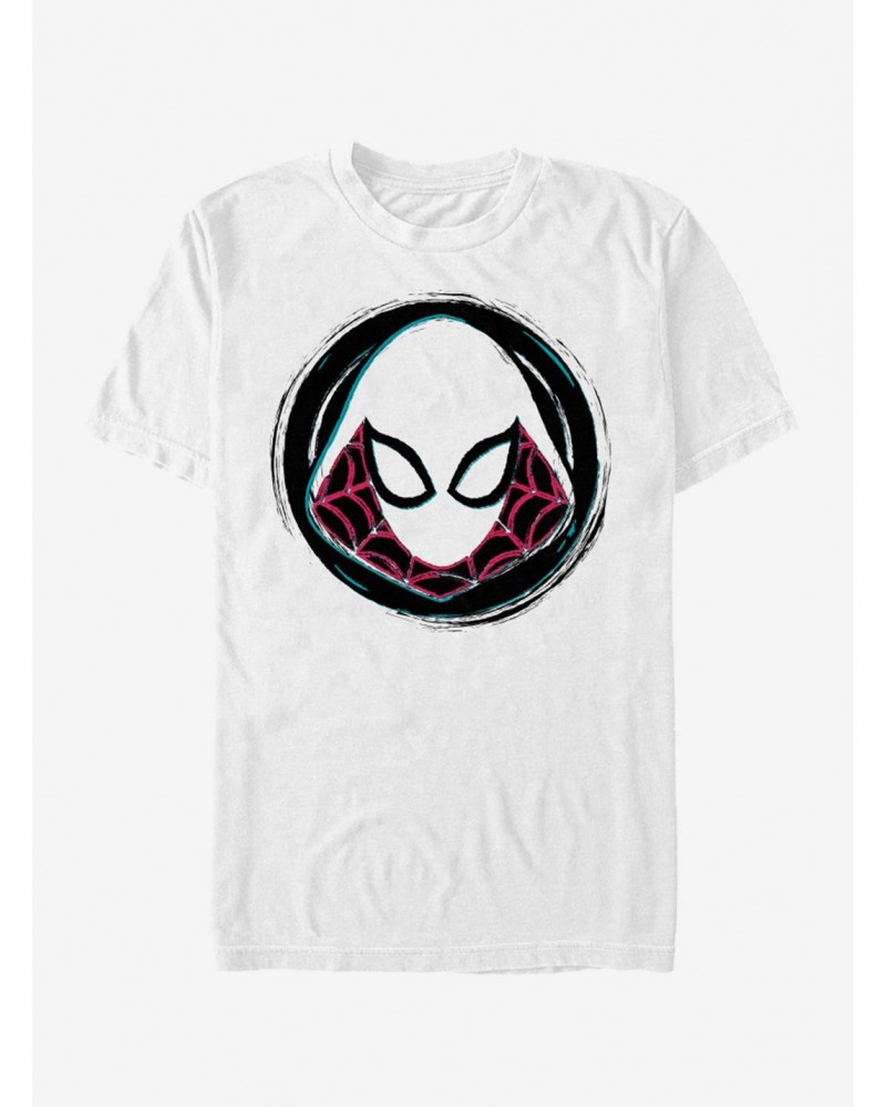 Marvel Spider-Man: Into The Spider-Verse Spider-Gwen Badge T-Shirt $7.14 T-Shirts