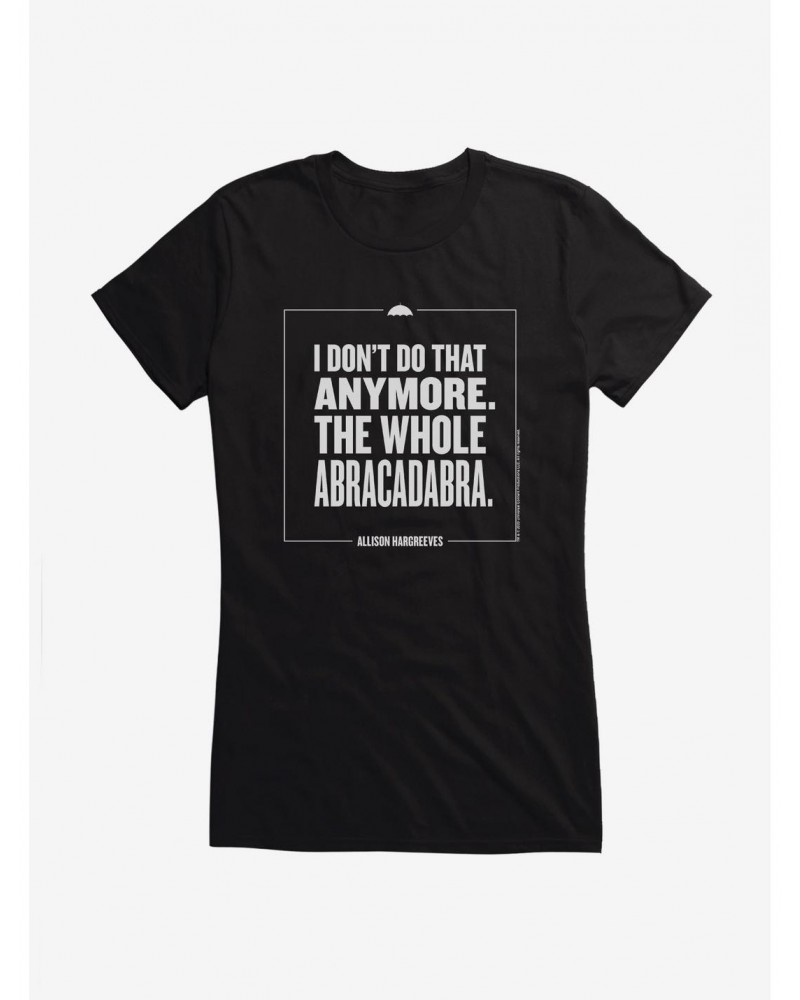 The Umbrella Academy The Whole Abracadabra Girls T-Shirt $9.76 T-Shirts