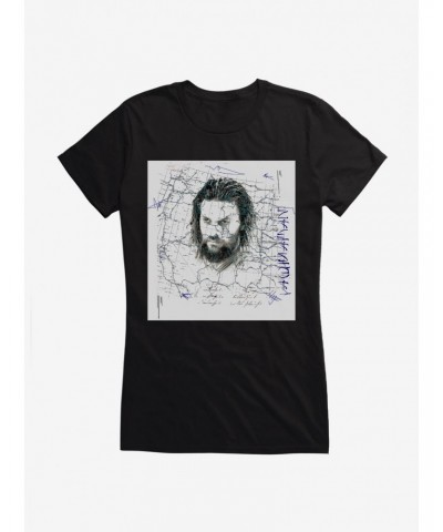 DC Comics Aquaman Hero Sketch Girls T-Shirt $9.56 T-Shirts