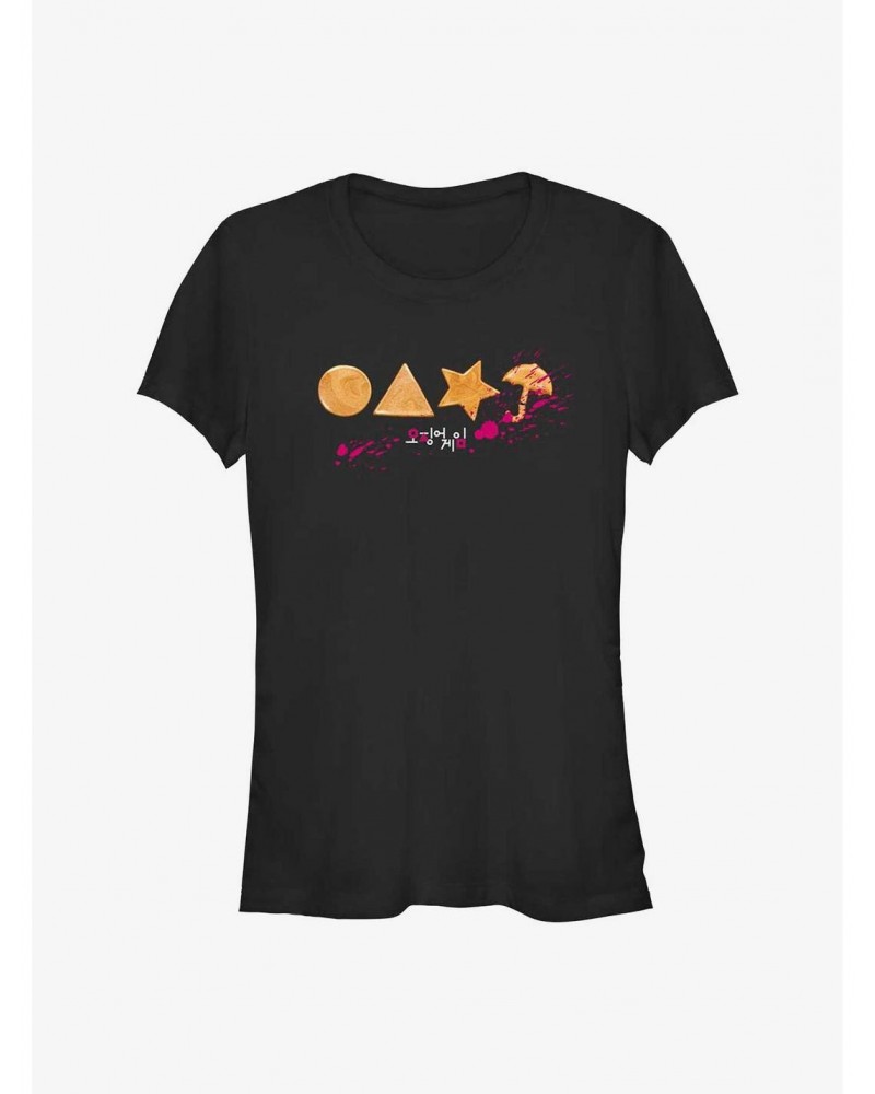 Squid Game Splatter Cookies Girls T-Shirt $7.12 T-Shirts