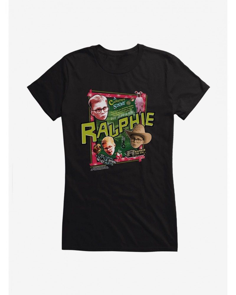 A Christmas Story Ralphie The Kid Girls T-Shirt $6.37 T-Shirts