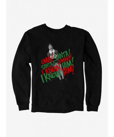 Elf Omg Santa's Coming Sweatshirt $12.55 Sweatshirts