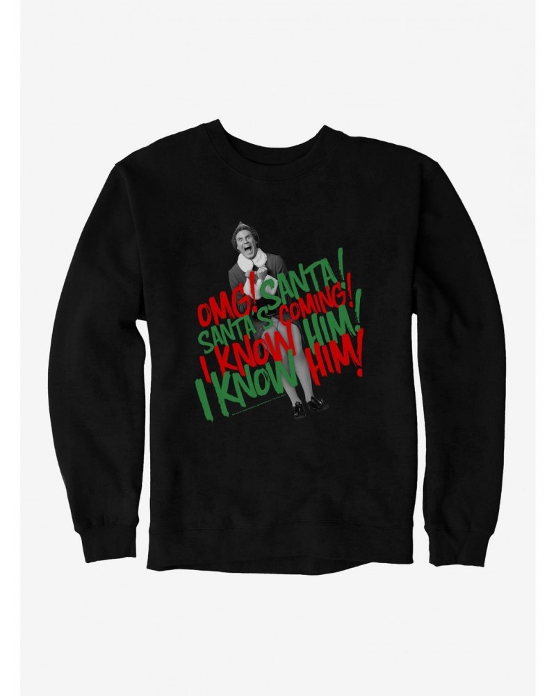 Elf Omg Santa's Coming Sweatshirt $12.55 Sweatshirts
