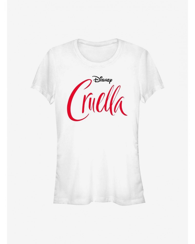 Disney Cruella Movie Logo Girls T-Shirt $7.97 T-Shirts