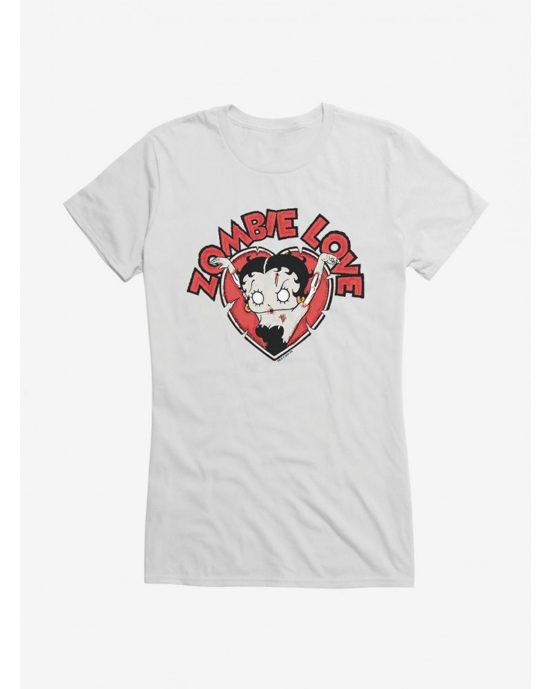 Betty Boop Zombie Love Heart Girls T-Shirt $9.96 T-Shirts