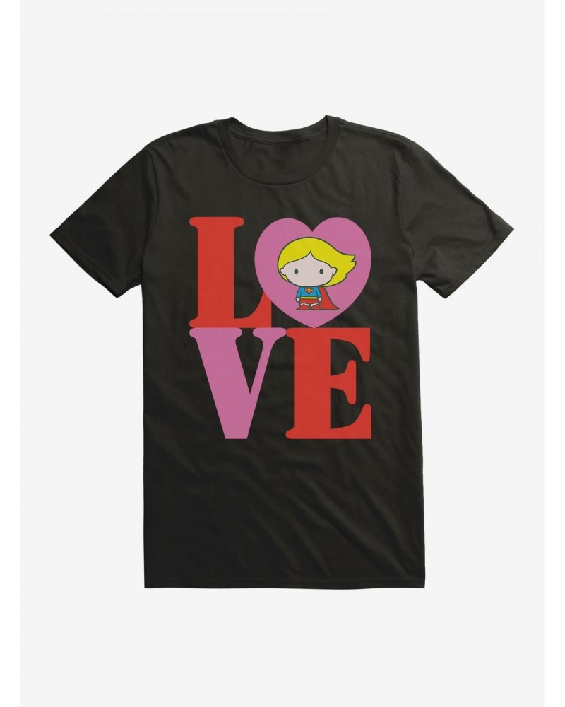 Supergirl Chibi Love T-Shirt $6.12 T-Shirts